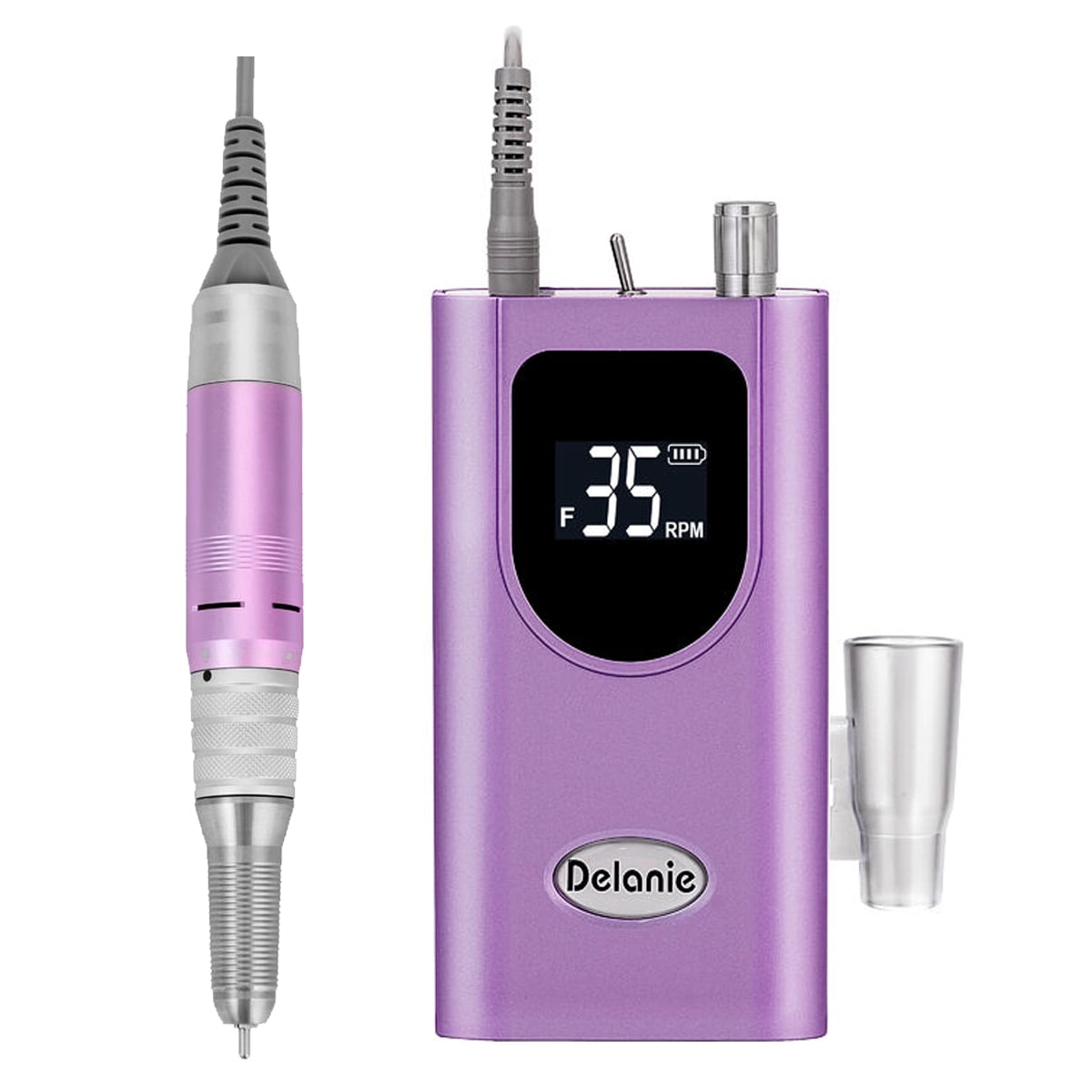 DYLA Electric Nail Drill Machine 35000RPM, Portable Nail Drill Rechargeable with 6 Drill Bits, Nail Drills for Acrylic Nails Professional E File Nail Machine Drill Professional