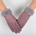 thumbnail image 3 of Ngheia Claerance! Gloves D, Women's Riding and Driving Gloves in Winter Thickened Warm Suede Gloves in Winter, 3 of 3