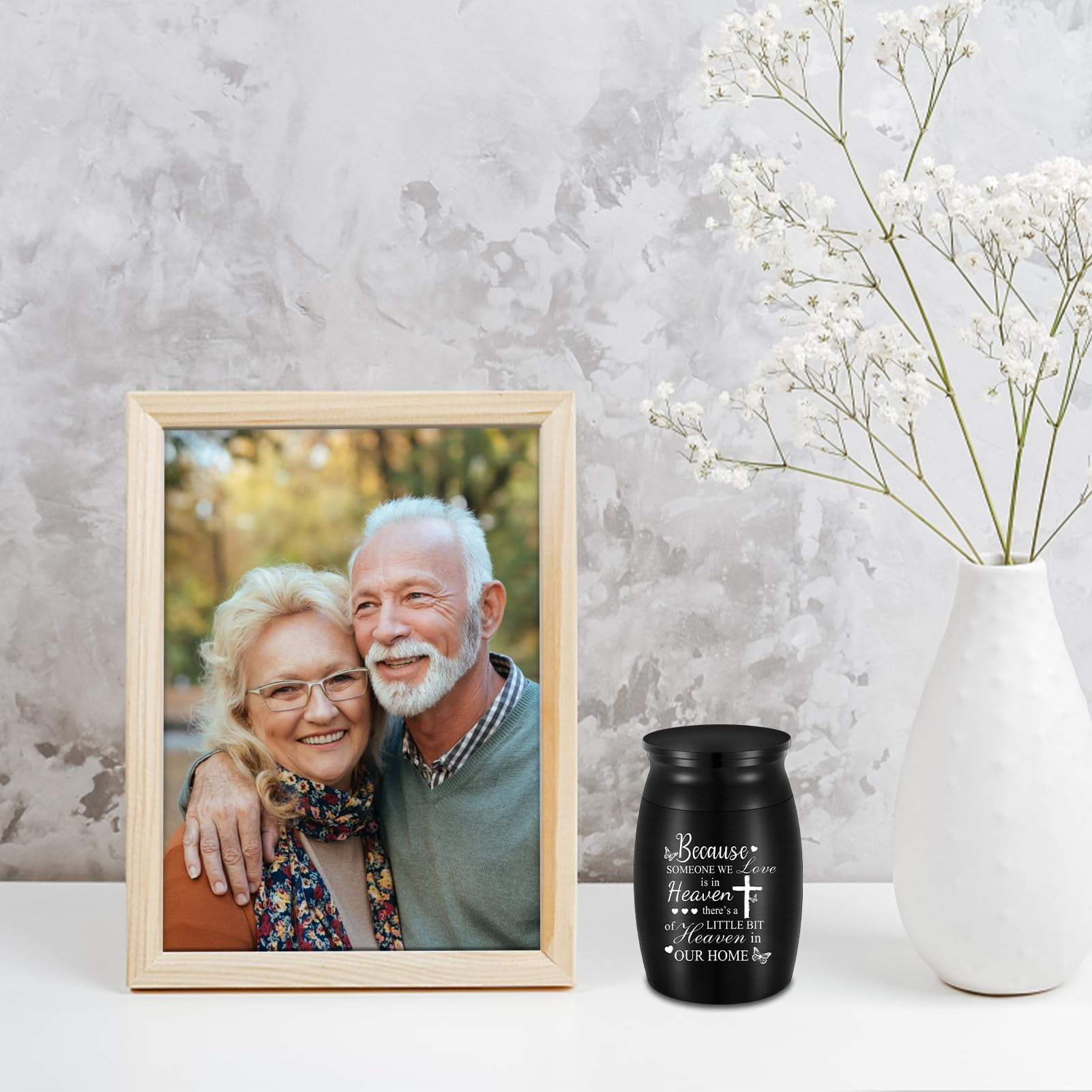 3 Inches Small Keepsake Cremation Urn for Human / Pet Ashes Mini Cremation Urns Memorial Ashes Urn Mini Urn Stainless Steel Ashes Holder Small Ash Urn for Ashes