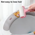 thumbnail image 5 of Manunclaims 1 Pair Toilet Seat Covers Exquisite Pattern Super Soft Cut Freely Non-Fading Easy to Install Decorative Flannel Cartoon Bunny Puppy Printed Toilet Seat Pads for Hotel, 5 of 8