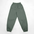 thumbnail image 6 of Tfken Pants For Boys Kids Solid Color Cargo Jogger Casual Daily Wear Army Green Trousers Size 11-12 Years, 6 of 9