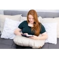 thumbnail image 2 of Snoogle Mini Chic Jersey Compact Side Sleeper Pregnancy Pillow - Ivory, 2 of 6