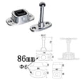 thumbnail image 1 of Bgsha Attrape-Porte en Aluminium pour Camping-Car, Support de Porte Résistant aux Intempéries, Installation Facile, Accessoire RV, 1 of 7