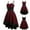 Red, variant on Tejiojio Women Clothes Women Vintage High Grade Cami Bandage Lace Up High Low Dress Party Dress