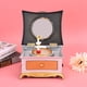 thumbnail image 3 of Caja de música para niña bailando, caja de almacenamiento de joyería de juguete, regalo, decoración decorativa para el hogar (blanco plateado), 3 of 5