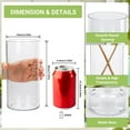 thumbnail image 2 of Scheam Acrylic Vases for Centerpieces,Round Mouth Wide Vase,Plastic Cylinder Tall Vases,Clear Unbreakable Flower Vase for Table, Party, Wedding, Home Decor 4 x 8 Inch 1 Pack, 2 of 7