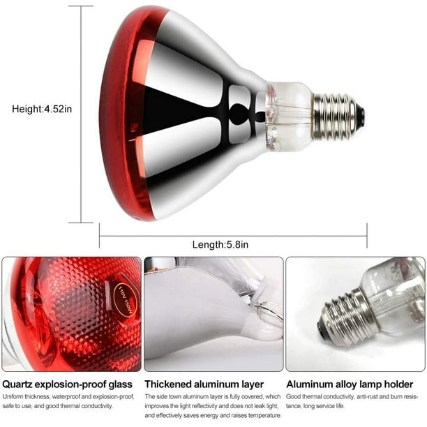 150W Near Infrared Light Bulb for Red Light Devices NIR Red