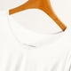 thumbnail image 5 of Blusa de pijama de manga larga para mujer, cuello en V, mangas 3/4, suelta, color liso, para estar en casa, blusa de pijama, blusa modal para mujer, 5 of 6