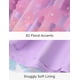 thumbnail image 5 of Vestido para niña pequeña Disney Lilo and Stitch 3D con estampado floral morado 4-5T, 5 of 6