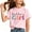 Pink, variant on Going Out Tops for Girls Crewneck Funny Cute Summer Graphic Tees Shirts Casual Short Sleeve Cotton Tshirts 3 Years, Orange