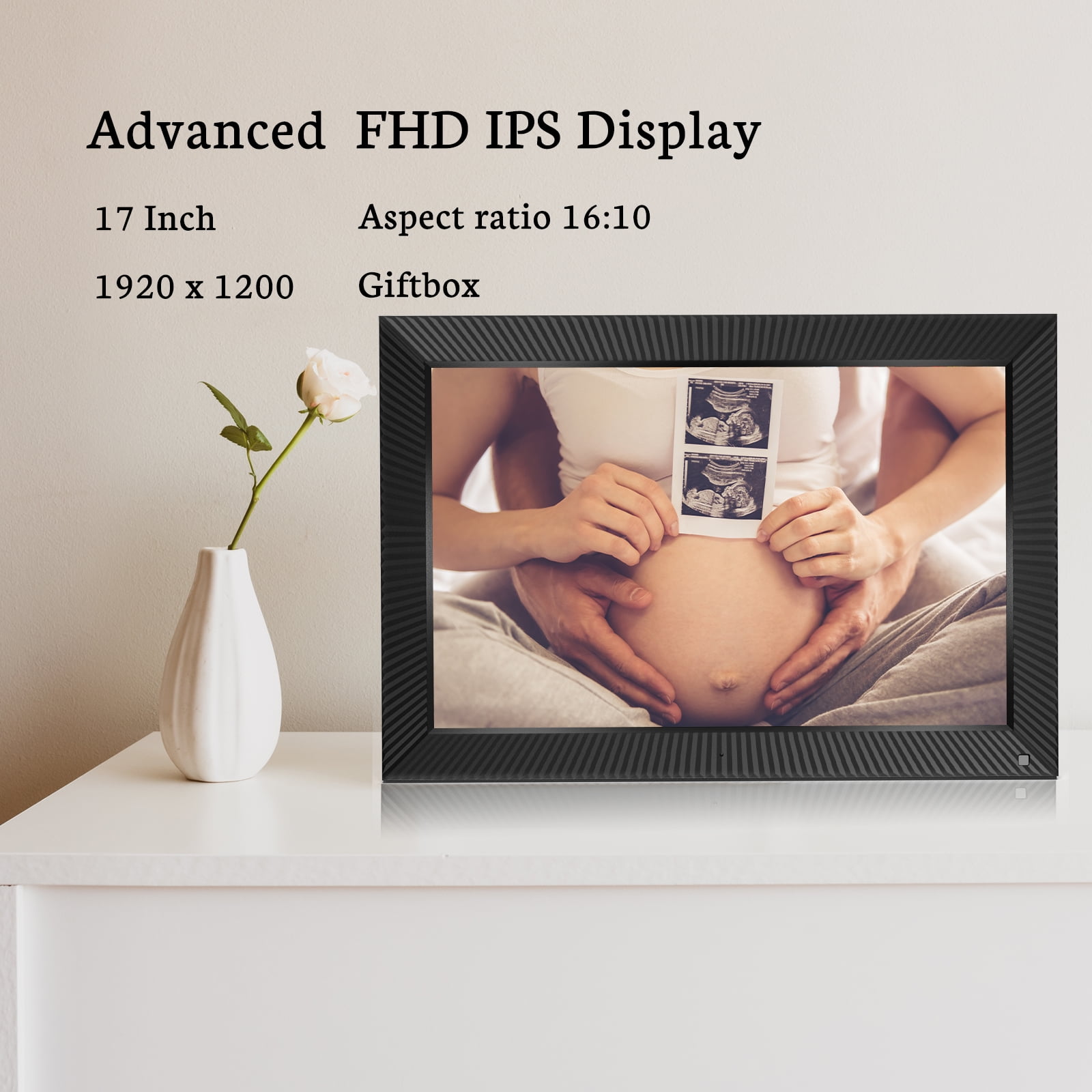 BSIMB 17-Inch 32GB FHD Large WiFi Digital Photo Frame 1920 x 1200