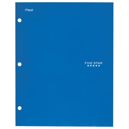 Five Star 4-Pocket Paper Folder Assorted Colors (33585)
