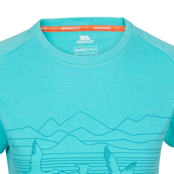 Trespass - Camiseta Dunebug para Mujer (Rojo Ruibarbo)