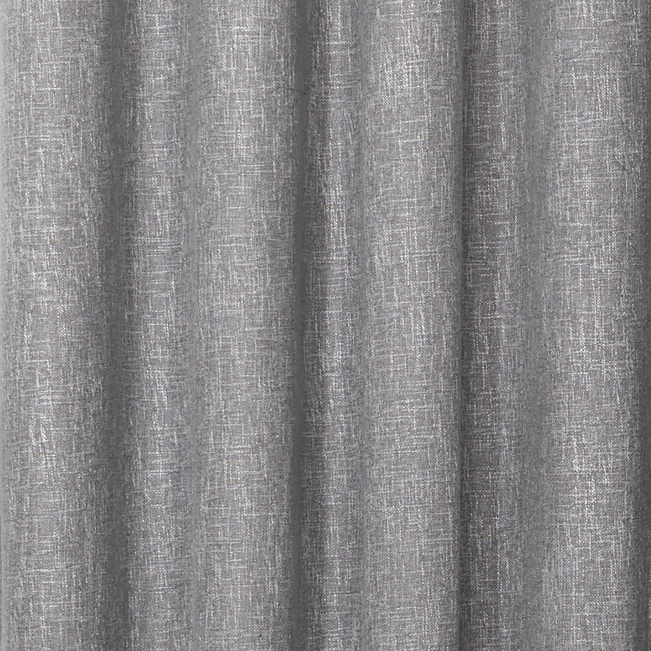 Quinn Blackout Single Curtain Lined Grommet Panel, 50" x 108", Gray