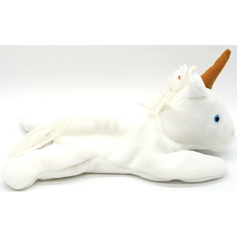 Ty Beanie Babies Mystic the Unicorn Plush with Tan Horn and