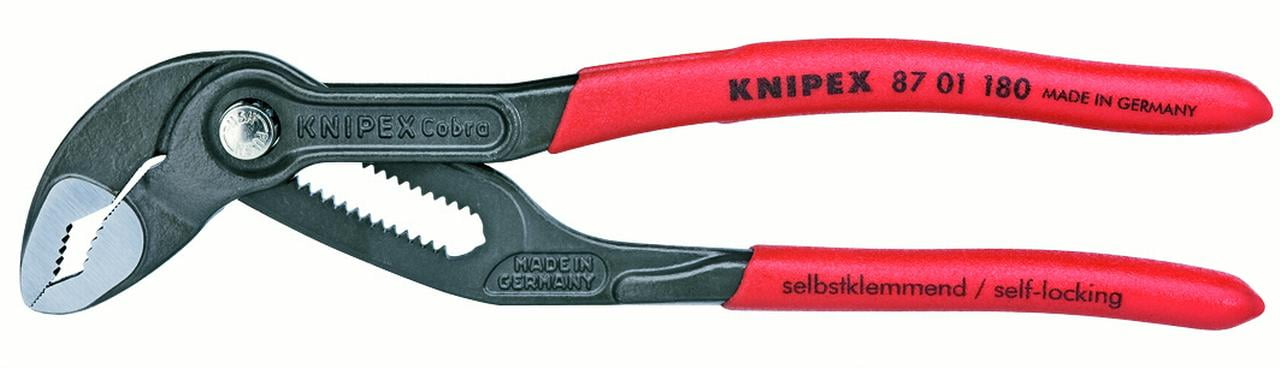 Knipex 87 02 180 Water Pump PliersCobra 7,09 with soft handle
