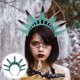 thumbnail image 4 of FELTECHELECTR Estatua de la Corona Sombrero América Niñas Diademas para el Día de la Independencia Fiestas Temáticas Patrióticas de la Ciudad de Nueva York Accesorios, 4 of 7