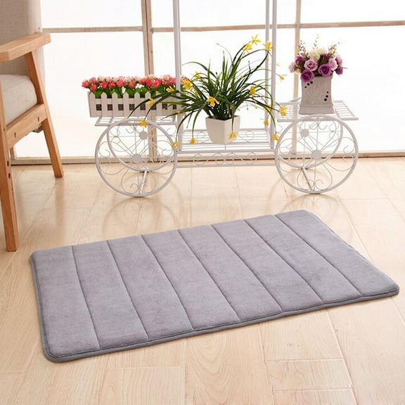 Memory Foam Mat Absorbent Slip-resistant Pad Bathroom Shower Bath Mats Gray, Usupdd 2025 Memory Foam Mat Absorbent Slip-resistant