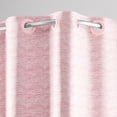 thumbnail image 5 of Hookless Faux Silk Shower Curtain with Flex-on Rings and It's a Snap! Fabric Liner with Magnets, 71 In Wide x 74 In Long, Heathered Texture, Pink, 5 of 6