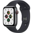 thumbnail image 1 of Apple Watch SE (GPS + Cellular, 44mm) - Space Grey Aluminium Case with Midnight Sport Band - Regular, 1 of 8