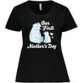 thumbnail image 3 of Inktastic Our First Mothers Day with Polar Bears Women's Plus Size T-Shirt, 3 of 5