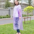 thumbnail image 3 of Adult Disposable Emergency Rain Poncho Hooded Lightweight Waterproof 1 Pack, 3 of 5