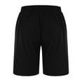 thumbnail image 5 of HONVEIO Shorts Men Men Casual Fashion Solid Shorts with Pockets Elastic Waist Beach Pants Mens Short Shorts Black 2XL, 5 of 5