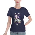 thumbnail image 1 of Women's Basic Short Sleeve T-Shirt Demon Slayer Butterfly Ninja, 1 of 6