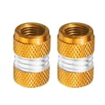 thumbnail image 2 of S SERENABLE 2 x Aluminum Tire / Rim Valve / Wheel Air Port Dust Cover Stems Caps Golden, 2 of 9