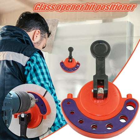 

KKCXFJX Tools lightning deals of today Household 4-12mm Glass Tile Hole Saw Drill Guide Locator Openings Sucker Base