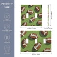 thumbnail image 2 of Yayeee Toggle Light Switch Wall Plate 3-Gang 6.37"x4.48" Decorative Outlet Cover, Game Day Footballs, 2 of 7