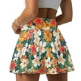 thumbnail image 5 of KUIFORTIWhite Flower Womens Tennis Skirt Lightweight High Waisted with Pockets Inner Shorts Casual Breathable Shorts Workout Golf Skort for Women Athletic Dressy Casual, 5 of 7