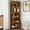 Walnut, variant on 5 Tier Corner Bookshelf Bookcase with Baffle, Freestanding L Shaped Display Shelf Stand for Home Office, Living Room, Bedroom, Kitchen, Walnut