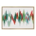 thumbnail image 2 of Kate and Laurel Sylvie EV Christmas Brush 1 Framed Canvas Wall Art by Jessi Raulet of Ettavee, 23x33 Gold, Abstract Red and Green Art for Wall, 2 of 6
