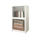 thumbnail image 1 of Armario de Almacenamiento Qazbgdl de 2 Niveles con Puertas Transparentes y Ventanas Esmeriladas | Librería y Armario Moderno para Dormitorio, Salón U Oficina | 71 Cm de Alto X 42 Cm de Ancho X 30 Cm, 1 of 6