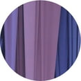 thumbnail image 1 of Ahgly Company Machine Washable Indoor Round Transitional Light Purple Area Rugs, 3' Round, 1 of 7
