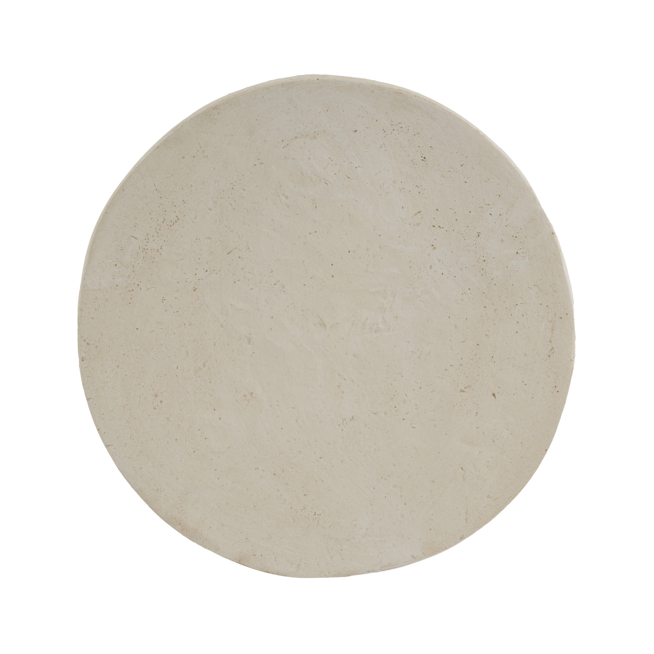 Christopher Knight Home Outdoor Round MGO Accent Side Table, Travertine-Look Coastal Design, Beige