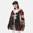 thumbnail image 3 of Lsque Gothic Skull With Roses UPF 50+ Lightweight Sun Protection Men's Women's Long Sleeve Shirt, Hoodie Performance -XX-Large, 3 of 9