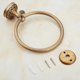 thumbnail image 5 of Towel Ring Antique Brass Hanger Hand Towel Holder for Bathroom Kitchen Accessories Wall Mounted,Pattern Carving Design, 5 of 5