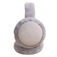 thumbnail image 1 of Mightlink Winter Unisex Ear Muffs Folding Solid Color Good Elasticity Anti Fall Earmuffs Plush Adjustable Ear Warmers for Outdoor, 1 of 7