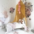 thumbnail image 2 of Mosquitera colgante para cuna de bebé, bola de flores, accesorio para cuna, decoración de pared (rosa), 2 of 8