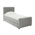 thumbnail image 4 of TOV Furniture Angela Grey Velvet Trundle in Twin, 4 of 7