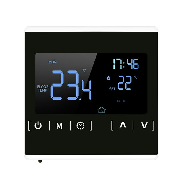 Smart LCD Touchscreen Thermostat for Home Programmable Electric Floor Heating System Water Heating Thermoregulator AC 85- Temperature Controller