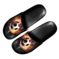 thumbnail image 2 of Psesaysky Soccer Pattern Sandals for Indoor Outdoor Daily Wear Convenient Flip Flops for Big Boys Men Size 5-14, 2 of 4