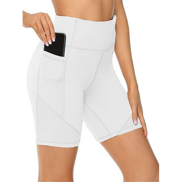Ukap Ukap Ladies Biker Shorts Cycling Dancing Gym Girls Active Sports Yoga Leggings Womens High Waist Shorts Athletic Fitness Yoga Pants Pockets Walmart Com Walmart Com