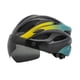 thumbnail image 4 of Casco de bicicleta Casco de bicicleta de carretera ajuste ajustable al aire libre con visera desmontable para hombres mujeres equipo de ciclismo casco Negro Amarillo, 4 of 8