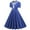 Blue womens dresses, variant on Summer Saving Wycnly Womens Dresses Cocktail Party Prom Empire Waist Flowy Pleated Swing Vintage 1950S Dresses with Bow-Knotted Summer Polka Dot Print V-Neck Short Sleeve Formal Midi Dress Pink XXL
