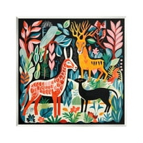 Stupell Industries Matisse Inspired Wildlife Animals & Insects Painting Unframed Art Print Wall Art, 12 x 12