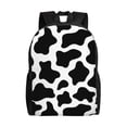 thumbnail image 1 of Disketp Cow Print Black White Mochila Unisex de Apertura Lateral Completa, Mochila para Laptop para Escuela, Trabajo y Viajes, 1 of 8