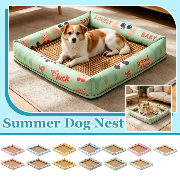 Cooling Pet Bed Pet Cooling Mat 24 Inch Washable Dog Bed for Small Dogs Cooling Dog Bed Medium Size Dog Breathable Pet Bed for Summer Small Pet Pads for Indoor Cats Puppy, 1 Pack